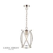 Laura Ashley Beckworth Lantern Polished Nickel Glass image
