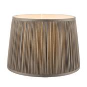 Laura Ashley Hemsley Pleated Silk Empire Drum Shade Grey 25cm/10 inch image