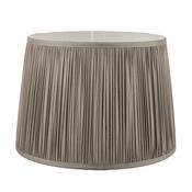 Laura Ashley Hemsley Pleated Silk Empire Drum Shade Grey 25cm/10 inch image