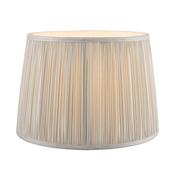 Laura Ashley Hemsley Pleated Silk Empire Drum Shade Silver 20cm/8 inch image