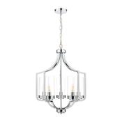 Laura Ashley Joseph 5lt Chandelier Polished Chrome Glass