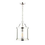 Laura Ashley Harrington Lantern Polished Nickel Glass