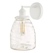 1 Light Outdoor Wall Light Matt White image