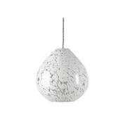 Laura Ashley Confetti Easy Fit Pendant White Art Glass and Polished Chrome