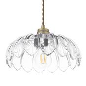 Laura Ashley Bexwell Pendant Matt Antique Brass and Glass image