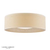 Laura Ashley Buckenham 2 Light Flush Rattan Shade With Diffuser image