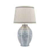 Laura Ashley Stannard Table Lamp Blue Ceramic With Shade image