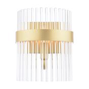 Laura Ashley Alexa Wall Light Glass and Matt Antique Brass image