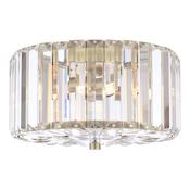 Laura Ashley Fernhurst Small 3 Light Flush Crystal and Antique Brass image