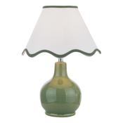 Laura Ashley Bramhope Table Lamp Green Ceramic With Shade image