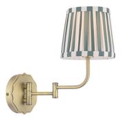 Laura Ashley Denwick Wall Light Matt Antique Brass With Shade