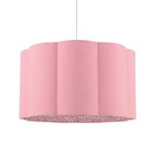 Laura Ashley Loveston Pink Cotton Scalloped Shade 38cm image