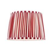 Laura Ashley Denwick Red Cotton Tapered Drum Shade 30cm/12 inch image