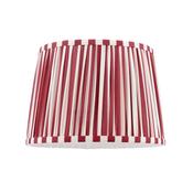 Laura Ashley Denwick Red Cotton Tapered Drum Shade 30cm/12 inch image