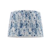 Laura Ashley Adwick Trail Blue Cotton Tapered Drum Shade 30cm/12 inch image
