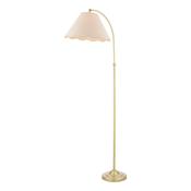 Laura Ashley Cordwell Floor Lamp Matt Antique Brass With Shade image