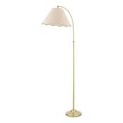 Laura Ashley Cordwell Floor Lamp Matt Antique Brass With Shade image