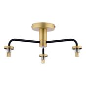 LAINEY 3LT SEMI FLUSH BLACK ANT BRA FRAME ONLY