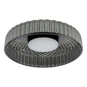 LEENA FLUSH LED SMOKED &amp; BLACK