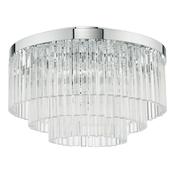 LOGAN FLUSH POL CHR CLEAR GLASS image