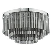 LOGAN FLUSH POL CHR SMOKED GLASS