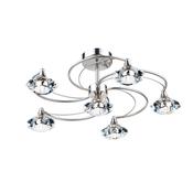 LUTHER 6LT SEMI FLUSH SAT CHR