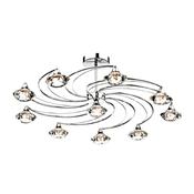 LUTHER 10LT SEMI FLUSH POL CHR