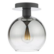 LYCIA 1LT FLUSH BLACK MIRROR OMBRE GLASS