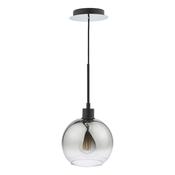 LYCIA 1LT PENDANT BLACK MIRROR OMBRE GLASS