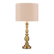 MADRID TABLE LAMP CW SHADE ANTIQUE BRASS image