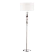 MADRID FLOOR LAMP SATIN CHROME CW SHADE image