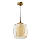 MAJELLA 1LT PENDANT AGED BRASS WITH CHAMPAGNE GLS image
