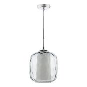 MAJELLA 1LT PENDANT POL CHR WITH SMOKED GLS image