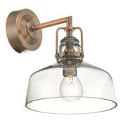 MILES WALL LIGHT ANT COPPER SMOKED GLASS image