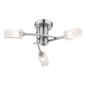 MORGAN 3LT SEMI FLUSH SAT CHR image