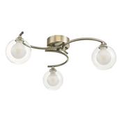 NAKITA 3LT SEMI FLUSH ANT BRA CW CLEAR/ OPAL GLS image