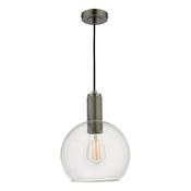 NIKOLAS 1LT SUSPENSION ANTIQUE CHROME CW ROUND CLE