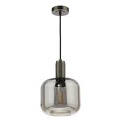 NIKOLAS 1LT SUSPENSION ANTIQUE CHROME CW SMOKED GL