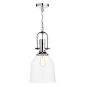 NOLAN 1LT PENDANT DUAL MOUNT POL CHR CLEAR image