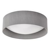 NYSA 2LT FLUSH 40CM GREY FAUX SILK