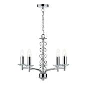 OLEANA 5LT PENDANT POL CHR CRYSTAL