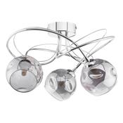ONAWA 3LT SEMI FLUSH POL CHR CW SMOKED OPEN GLS image