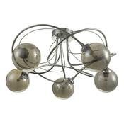 ONAWA 5LT SEMI FLUSH POL CHR CW SMOKED GLS