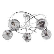 ONAWA 5LT SEMI FLUSH POL CHR CW SMOKED OPEN GLS