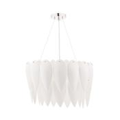 PHILLIPA 3LT PENDANT WHITE CERAMIC image