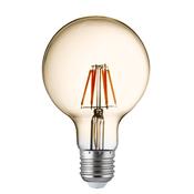 Pack Of 5 Dimmable LED E27 Filament Globe Lamp - Amber Glass image