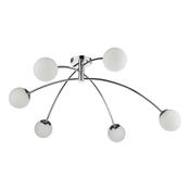 PUGLIA 6LT SEMI FLUSH ADJUSTABLE POL CHR / OPAL