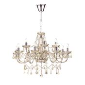 RAPHAEL 12LT CHANDELIER CHAMPAGNE CRYSTAL image