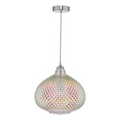 ROISIN 1LT PENDANT OIL CLEAR GLASS POL CHR