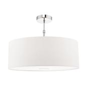 RONDA EASY FIT 60CM FAUX SILK WHITE DRUM SH